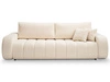 Schlafsofa mit Bettfunktion und Bettkasten Adoro Hellbeige