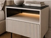 Nachtschrank mit Schublade und Led Auroé Kaschmir