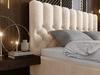 Polsterbett mit Bettkasten und Lattenrost 160x200 Roma Beige
