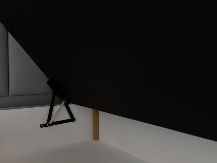 Boxspringbett mit Bettkasten 160x200 Cloud Grau