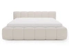 Polsterbett mit Bettkasten und Lattenrost 200x200 Cloud Low Bouclé-Stoff Beige