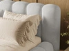 Polsterbett mit Bettkasten und Lattenrost 180x200 Averia Grau