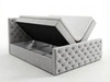 Boxspringbett mit Bettkasten 160x200 Montego Hellgrau