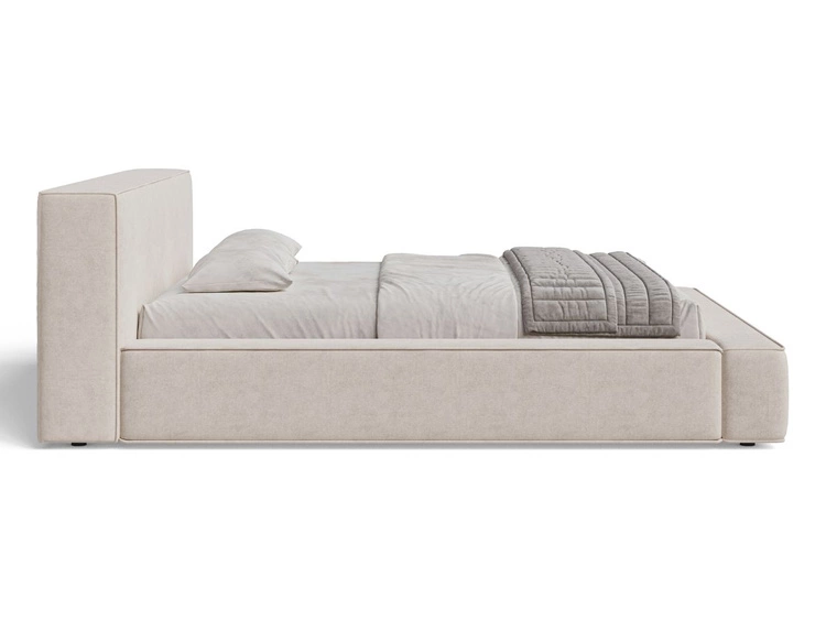Polsterbett mit Bettkasten und Lattenrost 180x200 Mali Beige