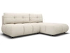 Ecksofa mit Schlaffunktion und Bettkasten Rechts Milet Creme