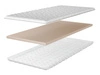 Matratzenauflage mit hochelastischem Schaumstoff 160x200