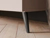 Wohnwand für das Wohnzimmer auf Schwarzen Metallbeinen Noaé Kaschmir
