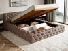 Polsterbett mit Bettkasten und Lattenrost 180x200 Palini Braun