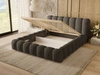 Polsterbett mit Bettkasten und Lattenrost 180x200 Averia Dunkelgrau