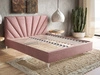 Polsterbett mit Lattenrost 140x200 Fuzi Rosa