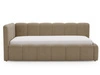 Jugendbett Einzelbett mit Bettkasten und Lattenrost 90x200 Cloud One Braun Bouclé-Stoff
