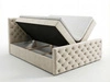 Boxspringbett mit Bettkasten 120x200 Montego Creme