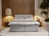 Boxspringbett mit Bettkasten 160x200 Marbella Hellgrau