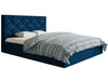Polsterbett mit Bettkasten und Lattenrost 180x200 Salento Dunkelblau