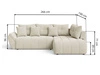 Ecksofa L-Form mit Schlaffunktion und Bettkasten Genoa Anthrazit
