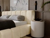 Polsterbett mit Bettkasten und Lattenrost 180x200 Ibiza Beige