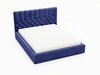 Polsterbett mit Bettkasten und Lattenrost 180x200 Roma Dunkelblau