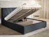 Polsterbett mit Bettkasten und Lattenrost 140x200 Tivoli Dunkelgrau