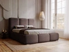 Polsterbett mit Bettkasten und Lattenrost 140x200 Bubble Braun