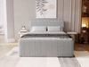 Boxspringbett mit Bettkasten 160x200 Osteno Grau