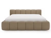 Polsterbett mit Bettkasten und Lattenrost 180x200 Cloud Low Bouclé-Stoff Braun