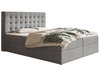 Boxspringbett mit Bettkasten 140x200 Denza Grau
