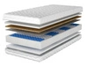 Taschenfederkernmatratze mit Kokosmatte und Polyurethanschaum Dormitorio 100x200