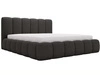 Polsterbett mit Bettkasten und Lattenrost 140x200 Cloud Bouclé-Stoff Schwarz