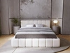 Polsterbett mit Bettkasten und Lattenrost 120x200 Orio Beige