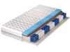 Taschenfederkernmatratze mit profiliertem Schaumstoff, Kokosmatte und Latex Tivo 100x200