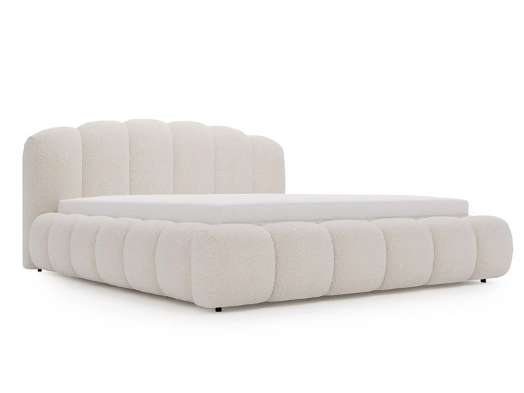 Polsterbett mit Stauraum und Lattenrost 160x200 Cloud Soft Beige