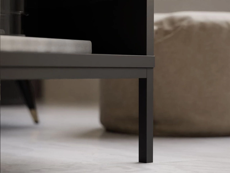 Couchtisch mit Stauraum Tavio Schwarz