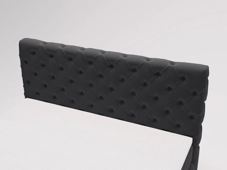 Boxspringbett mit Bettkasten 160x200 Canolo Schwarz