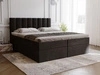 Boxspringbett mit Bettkasten 160x200 Mocca Schwarz