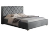 Polsterbett mit Bettkasten und Lattenrost 140x200 Taranto Grau