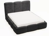 Polsterbett mit Bettkasten und Lattenrost 120x200 Bubble Schwarz