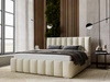 Polsterbett mit Bettkasten und Lattenrost 160x200 Neos Beige