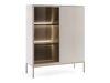 Vitrinenschrank mit Led Deo 126 cm Kaschmir