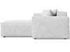 Ecksofa L-Form Rechts Arizona Hellgrau