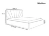 Polsterbett mit Bettkasten und Lattenrost 180x200 Orlo Dunkelblau