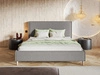 Polsterbett mit Lattenrost 140x200 Grenada Grau