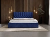 Polsterbett mit Bettkasten und Lattenrost 160x200 Roma Dunkelblau