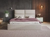 Polsterbett mit Bettkasten und Lattenrost 180x200 Marad Beige