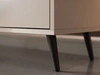 TV-Lowboard mit Türen schwarze Beine Vivance Kaschmir Hochglanz