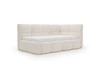 Gepolstertes Jugend-Einzelbett mit Bettkasten und Lattenrost 90x200 Modo One Links Beige