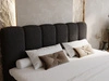Boxspringbett mit Bettkasten 180x200 Bouclé-Stoff Cloud Schwarz