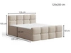 Boxspringbett mit Bettkasten 120x200 Rivon Schwarz