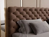 Boxspringbett mit Bettkasten 200x200 Bergamo Braun