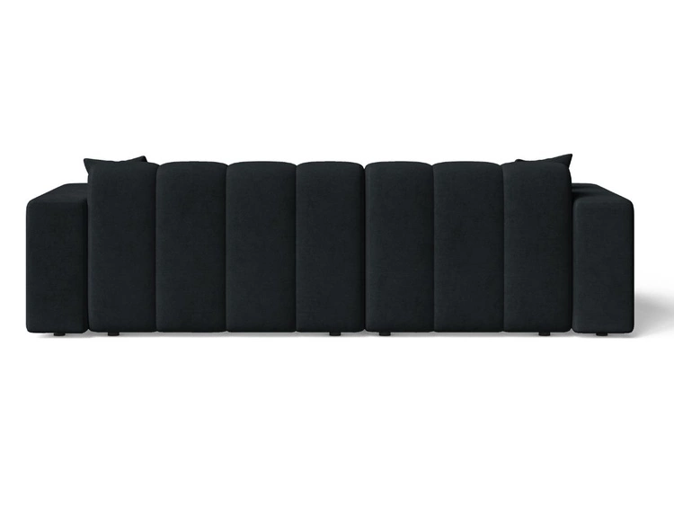 Ecksofa L-Form Links Nork Schwarz