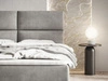 Boxspringbett mit Bettkasten 120x200 Hera Dunkelgrau